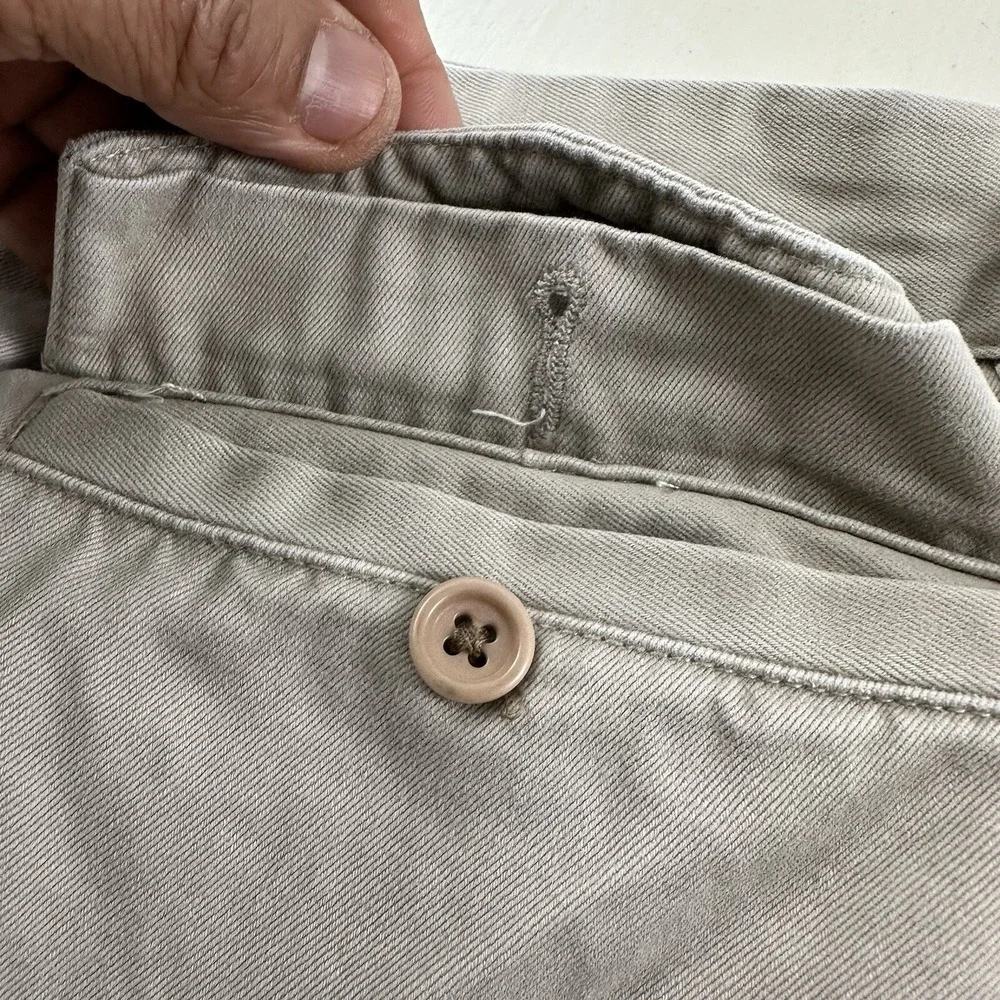 VTG Banana Republic‎ Mens 34 Army Cargo Shorts Beige Canvas Skater Y2K Military